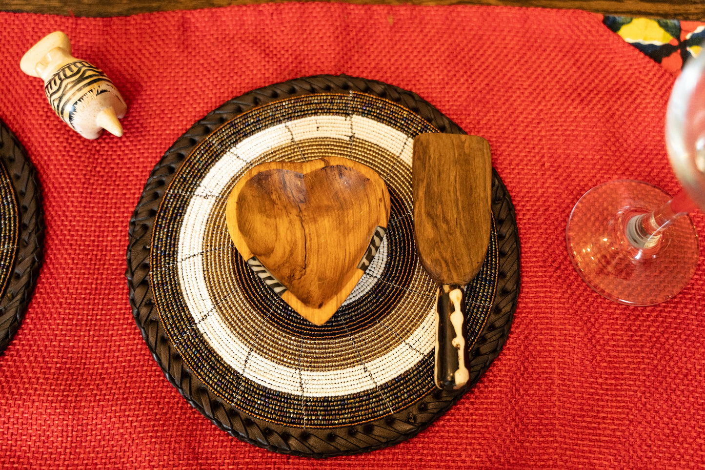 Wooden Bowl Set of 3 - Love Heart Design