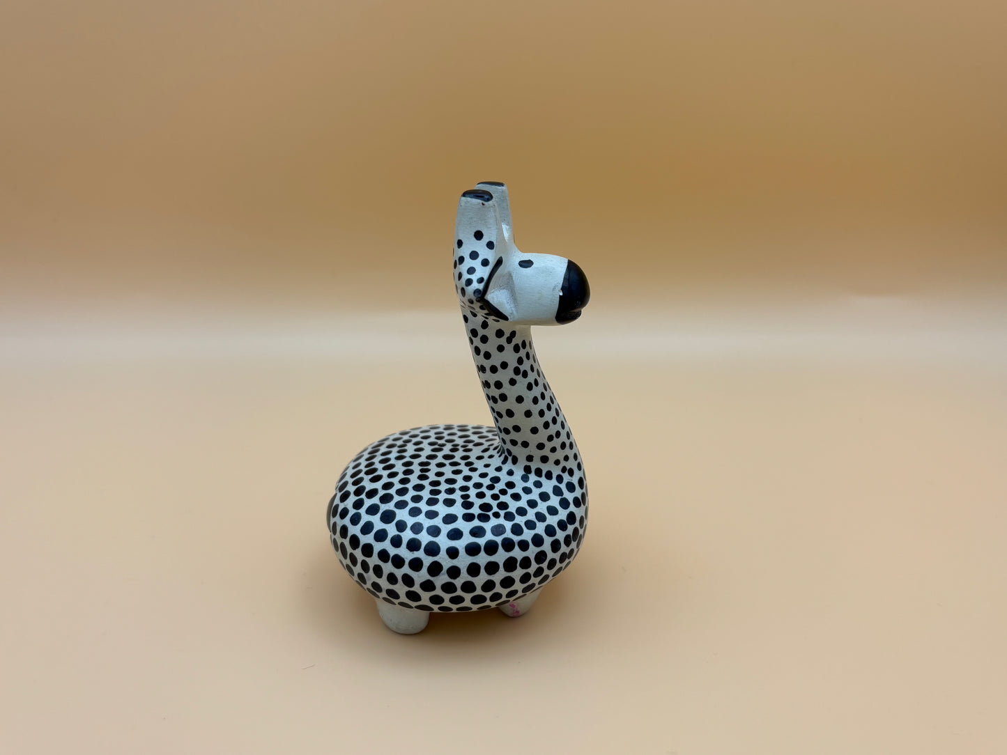 Hand-Carved Soapstone Giraffe – Polka Dot Design