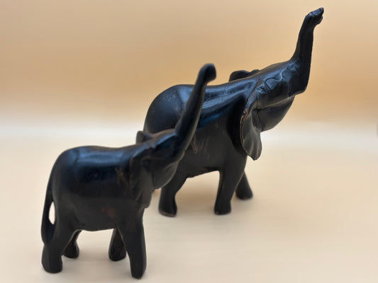 Hand-Carved Ebony Elephant